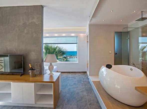Honeymoon Suite Interior - Porto kalamaki Hotel, Chania Crete - Greece